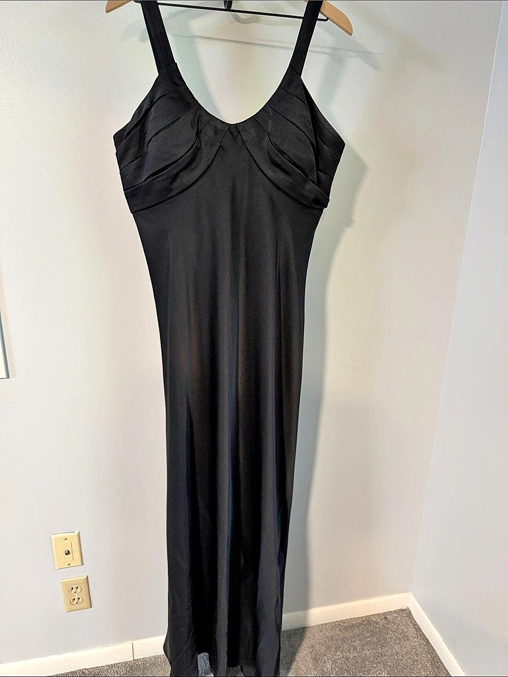 Calvin Klein Black Maxi Dress Size 14 Like New
